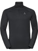 Odlo Longsleeve "Mid Layer 1/2 Zip Berra Light" in Schwarz