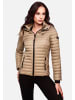 Marikoo Steppjacke Samtpfote in Taupe Grey