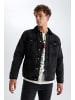 DeFacto Jeansjacke SLIM FIT in Schwarz