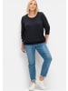 sheego Strickpullover in tiefblau