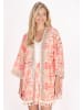 IZIA Damen Kimono in Rosa Mehrfarbig