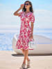 Heine Jersey-Kleid in champagner-pink-bedruckt