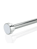Intirilife Duschvorhangstange Teleskopstange Ausziehbar Edelstahl in 60 - 105 cm in SILBER
