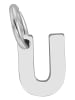 Adeliás Unisex Anhänger – Buchstabe N Buchstabenanhänger aus 925 Silber in silber
