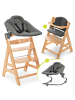 Hauck Alpha Plus Natur 4-tlg. Newborn Set - Hochstuhl in beige,grau