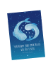 Mr. & Mrs. Panda Wanddeko Sternzeichen Fische mit Spruch in Sternenhimmel Blau