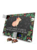 Mr. & Mrs. Panda Adventskalender Capybara Blume mit Spruch in Kreidetafel