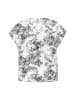 Usha Women Blouse in white black