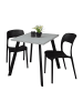 58 aufm Kessel BARTISCH Eirene 70x70x75 schwarz matt/aqua matt lack