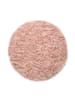 KADIMA DESIGN Hochflor Teppich Shaggy waschmaschinenwaschbar Einfarbig in Rosa