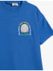 KOTON T-shirt in Saks Blau