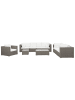 Beliani 8-tlg Lounge Set MAESTRO in Grau/Weiß