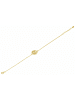 Adeliás Damen Armband Lebensbaum aus 925 Silber mit Zirkonia 20 cm in gold
