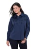 Ulla Popken Hemdbluse in dunkles marine