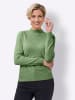 Sieh an! Stehkragen-Pullover in eucalyptus