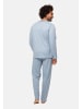 Ammann Schlafanzug Cotton Pure in Ashley Blue