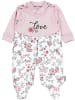 TupTam Baby Strampler Set mit Spruch in rosa/grün