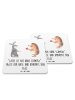 Mr. & Mrs. Panda Untersetzer Hase Igel mit Spruch in Weiß