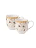 Villeroy & Boch Becher m. H. Set 2tlg. Jubiläumsedition Toy's Delight in gold|weiß