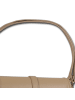 Toscanto Leder Schultertasche Toscanto Tasche taupe, beige ca. 33cm