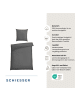 Schiesser Baumwollsatin-Bettwäsche-Set Ella in Dunkelgrau