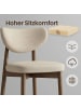 VASAGLE 2er-Set: Barhocker Mazio in Hellbeige - (B)51.5 x (H)95.5 x (T)50 cm