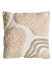 Beliani 3er-Set Dekokissen ALSTONIA in Beige/Weiß