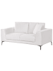 Beliani 2-Sitzer Sofa REINEN in Weiß/Schwarz - (W) 174 x (H) 87 x (L) 95 cm