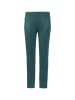 GOLDNER Leggings in Veloursleder-Optik in turmalin