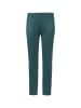 GOLDNER Moderne Leggings in trendigem Velourslederimitat in turmalin
