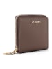 Lazarotti Bologna Leather Medium Zip-Around Geldbörse Leder 10 cm in taupe