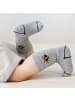 MUNADUNA 5er-Pack Mittelsocken in Grau mit Honey Bärenmotiv
