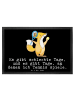 Mr. & Mrs. Panda Bodenmatte Fuchs Tennis spielen mit Spruch in Schwarz