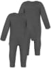 Normani Outdoor Sports Normani Outdoor Sports 2er Pack Baby Merino Strampler „Waverly" in Anthrazit