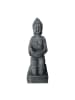 relaxdays Buddha Figur in Grau - (H)43 cm