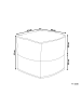 Beliani Pouf KIRAMA in Beige/Gelb - (W) 44 x (H) 44 x (L) 44 cm