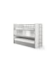 58 aufm Kessel HOCHBETT Kalinda 222x161x102 aus Holzwerkstoff+Metall Weiß/Silbergrau
