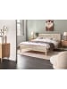 Beliani Doppelbett SALERNAS in Braun - (W) 166 x (H) 100 x (L) 206 cm