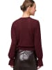 Zero  Pullover mit Volant-Ärmeln in Mystic Berry