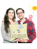 Mr. & Mrs. Panda Kopfkissen Lieber Sommer mit Spruch in Gelb Pastell