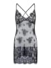 Linga Dore Linga Dore Chemise aus Spitze in Schwarz