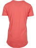 Urban Classics Lange T-Shirts in coral