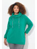 Ulla Popken Sweatshirt in smaragd grün