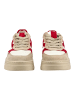Tamaris Sneaker in Beige/Rot