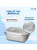 elasto Vorratsdose "Heat" in silber/transparent - 1,1 l