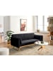 Beliani 3-Sitzer Sofa ASAA in Schwarz/Braun - (W) 205 x (H) 76 x (L) 80 cm