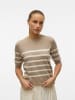Vero Moda Strickpullover in Silver Mink