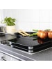 Wenko Herdabdeckplatten BLACK, 2 Stück in Schwarz, (B) 30 x (L) 52 cm