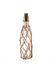 MARELIDA LED Dekoflasche mit Juteseil Leuchtflasche H: 28cm in hellrosa