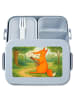 Mr. & Mrs. Panda Bentobox Fuchs Gitarre Design ohne Spruch in Blau Pastell